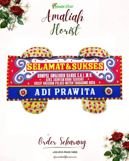 Papan Bunga Ucapan Selamat Srati